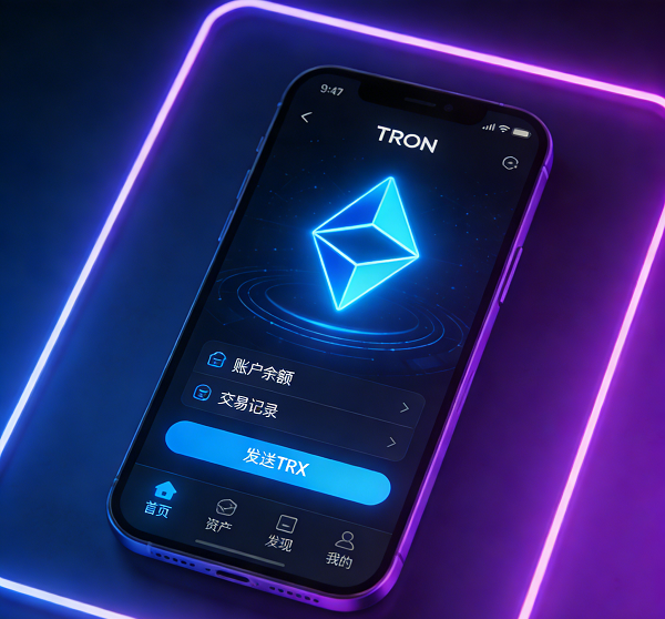 TRON钱包界面展示